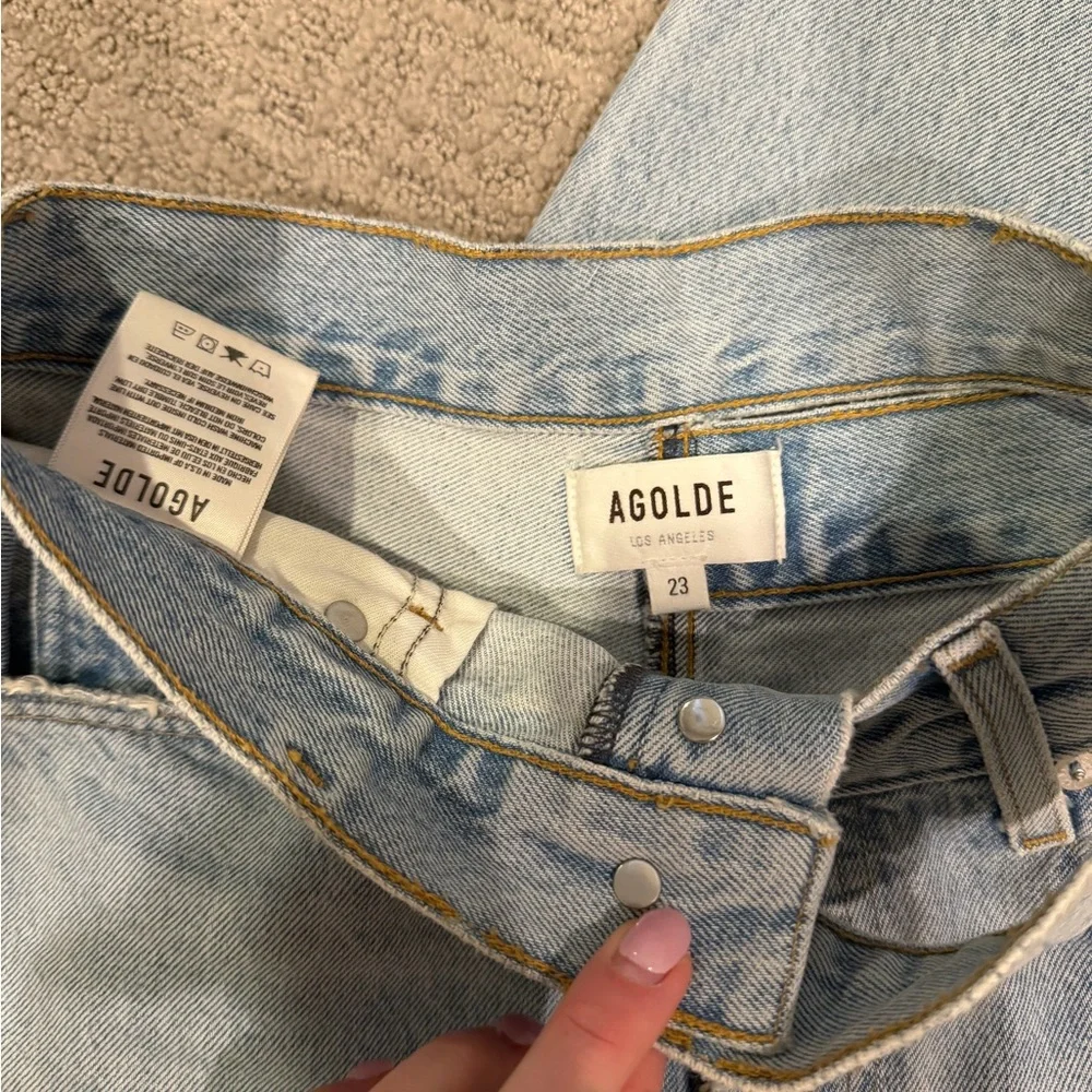 Agolde Broken Waistband Jeans Straight Leg - Picture 5 of 6